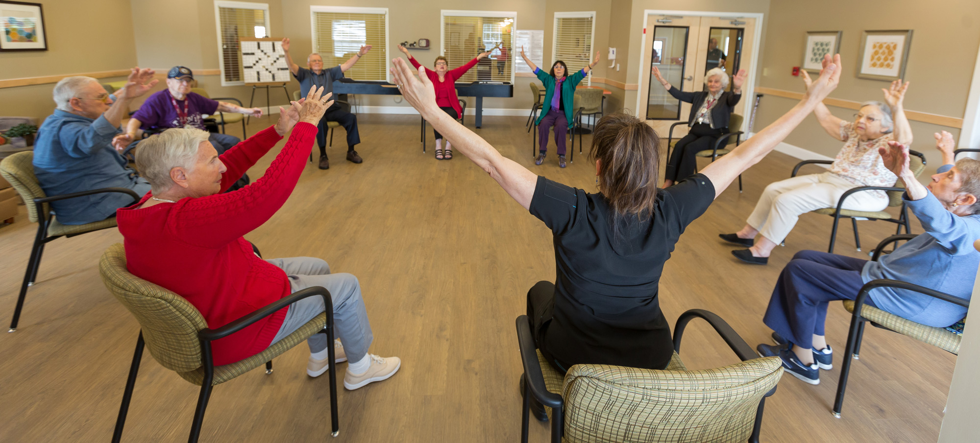 StoryPoint Group assisted living residents participating in a game