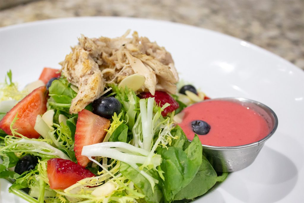 The StoryPoint walnut strawberry chicken salad that many residents love