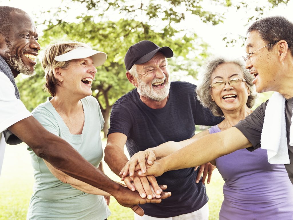 seniors participating in a community activity