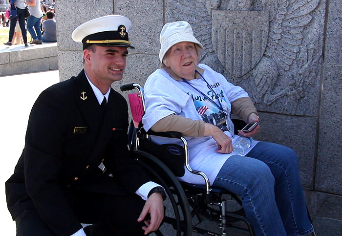 StoryPoint resident Julia at Honor Flight