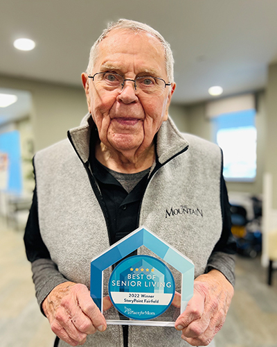 Independence Village Resident Holding 2022 Award