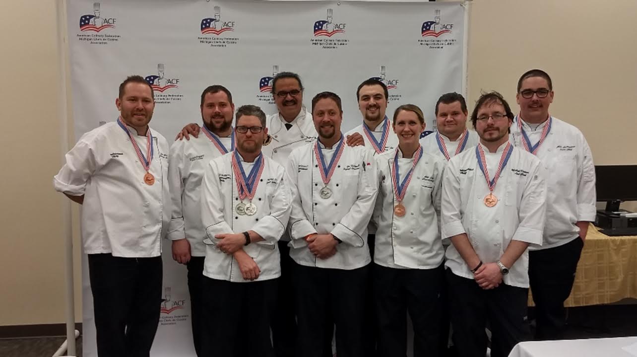 culinary competition participants