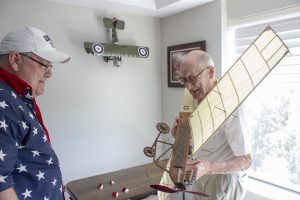 Sean and Bill model airplane