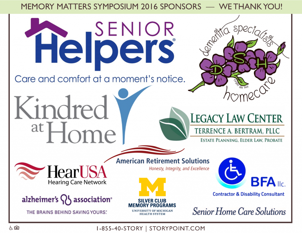 Memory Matters Symposium sponsors