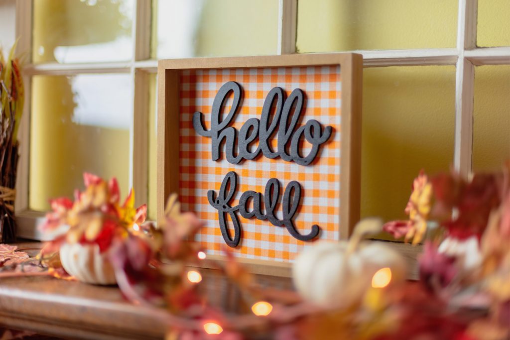 cute homemade hello fall decorative frame for your household