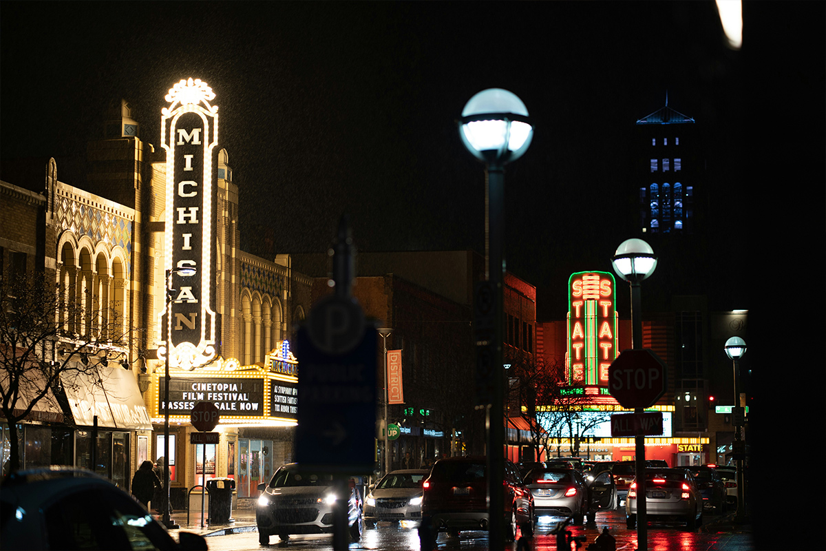 downtown Ann arbor Michigan