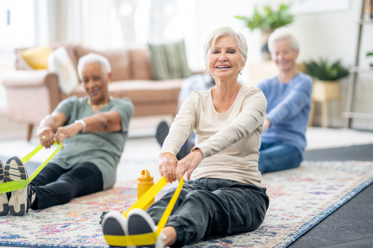 seniors exercising