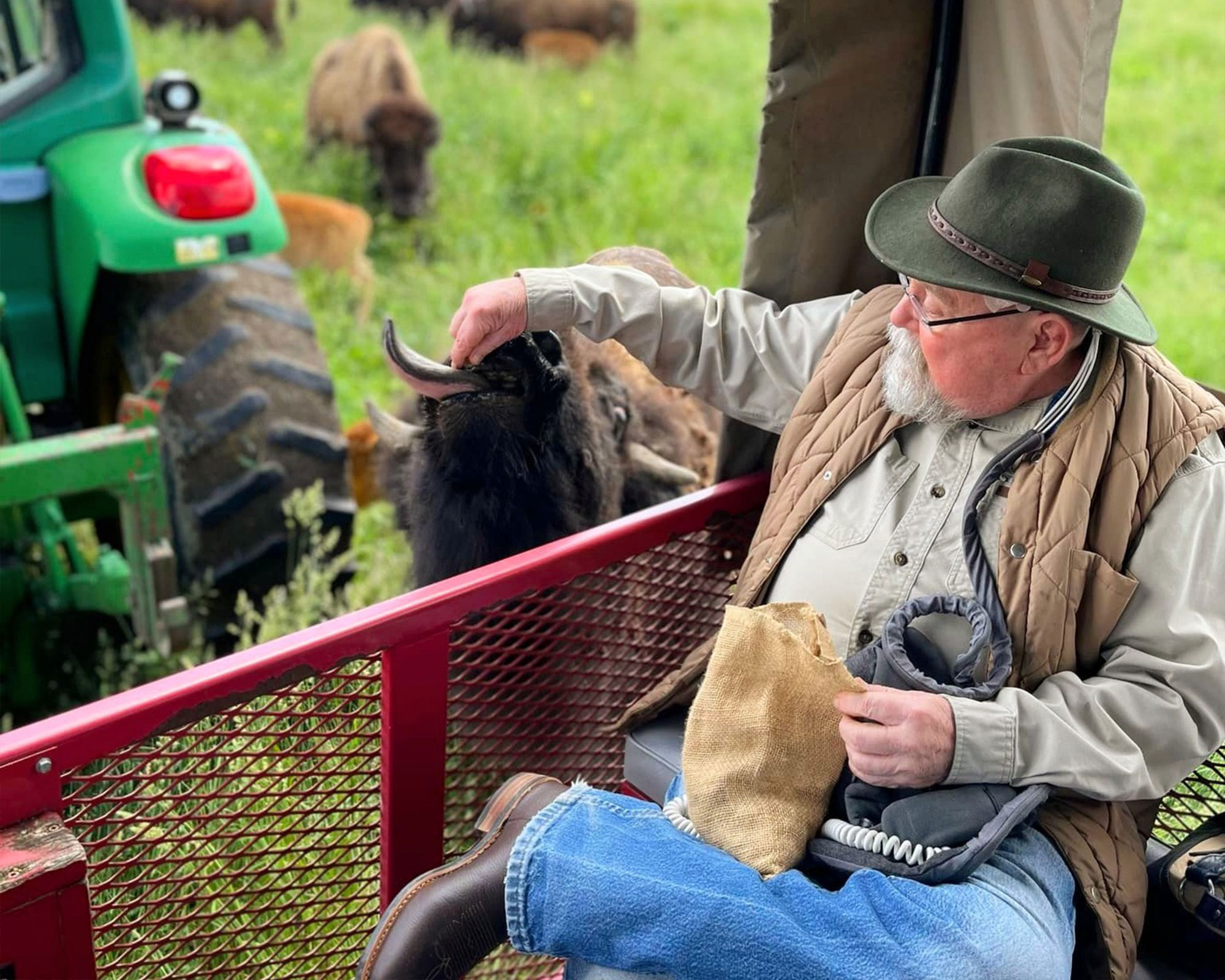 StoryPoint Resident at a petting zoo