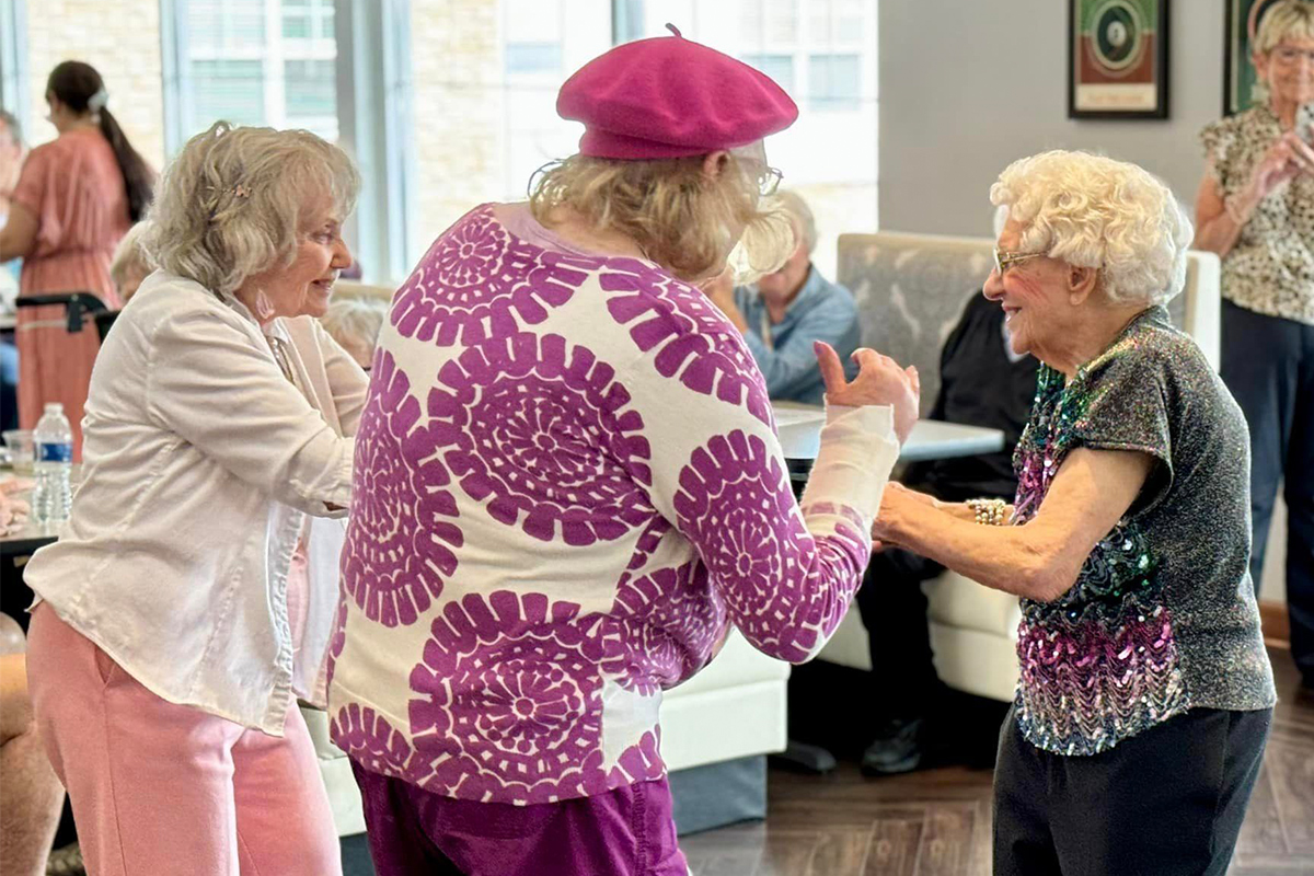 seniors with dementia dancing