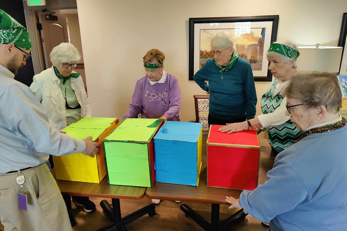 StoryPoint residents playing a game