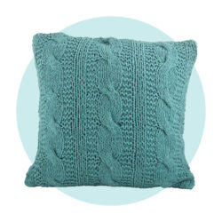 knitted throw pillow