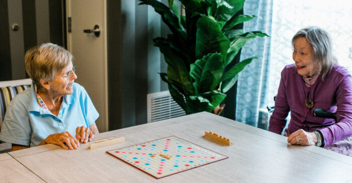 StoryPoint Residents playing scrabble