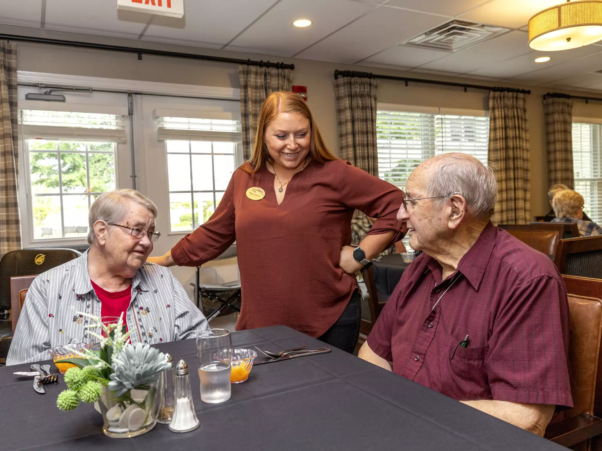 StoryPoint community executive director talking to residents