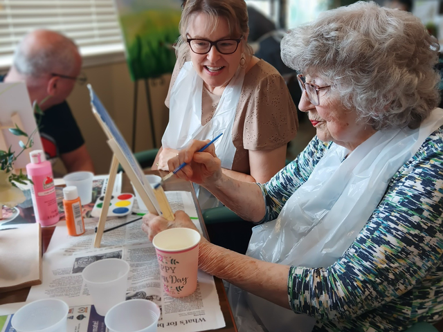 StoryPoint Group residents painting